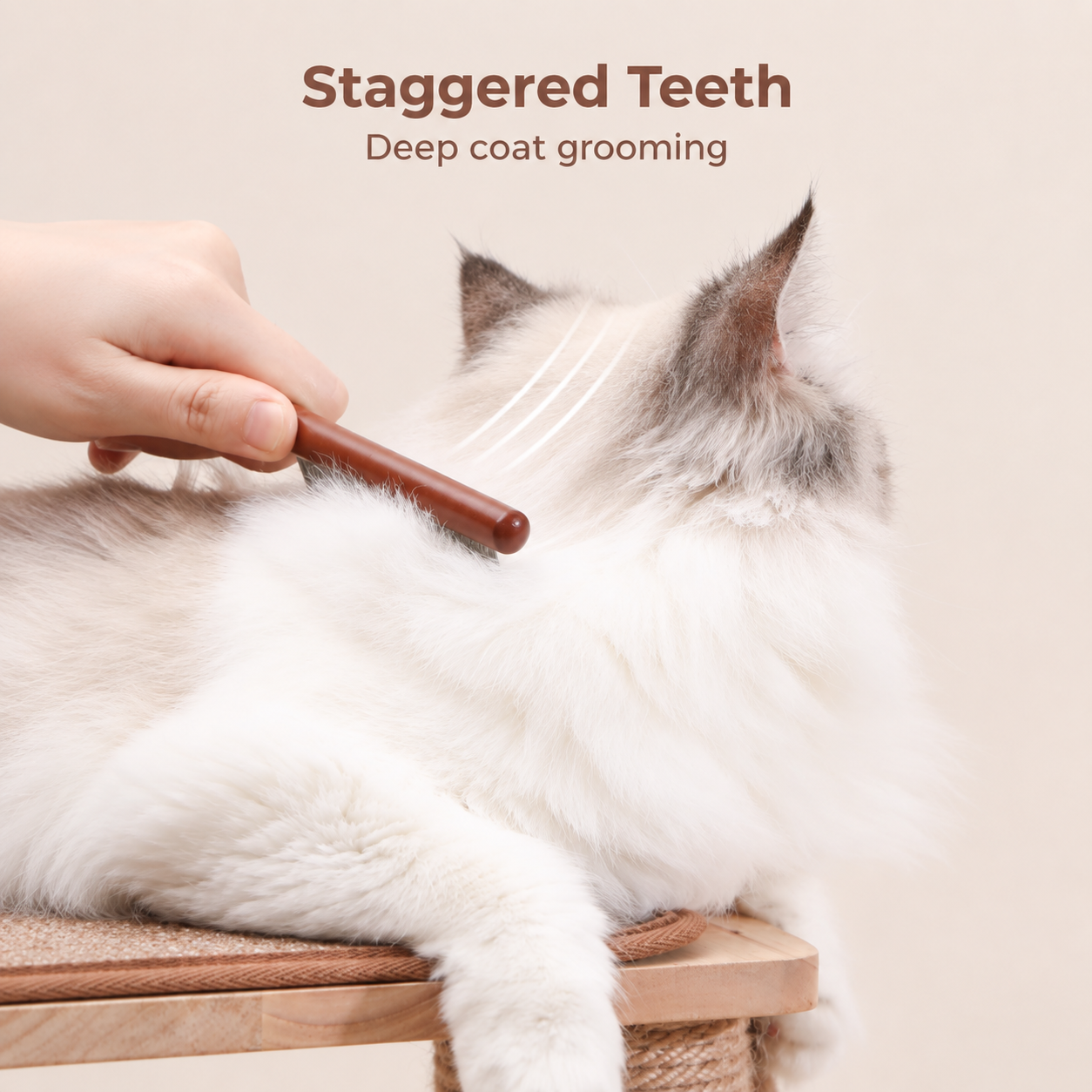 Wooden Pet Deshedding Comb
