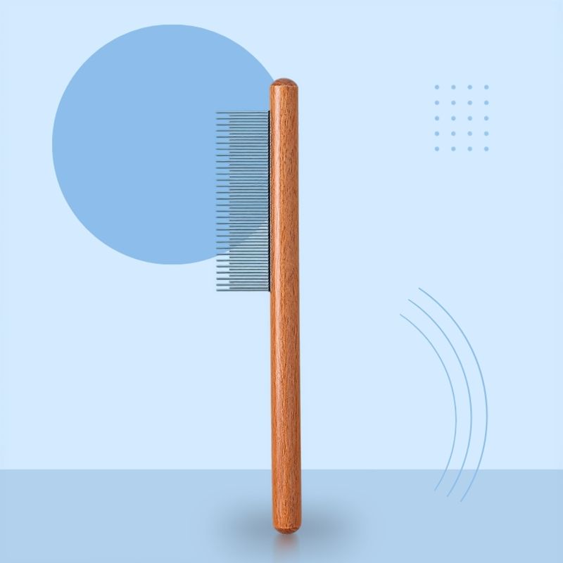Wooden Pet Deshedding Comb