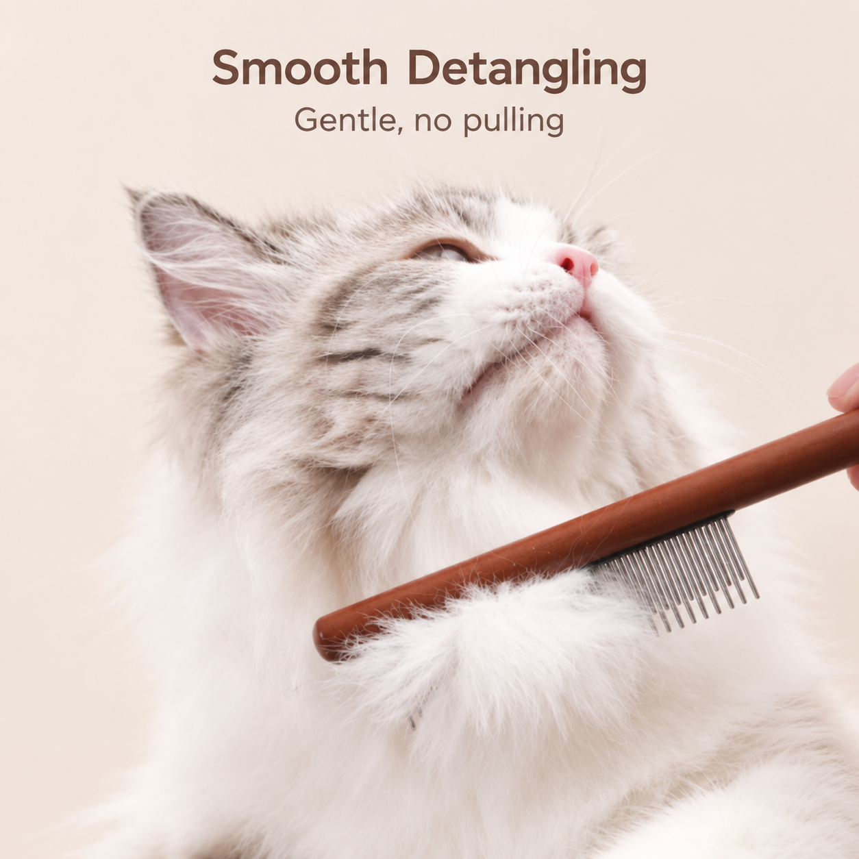 Wooden Pet Deshedding Comb